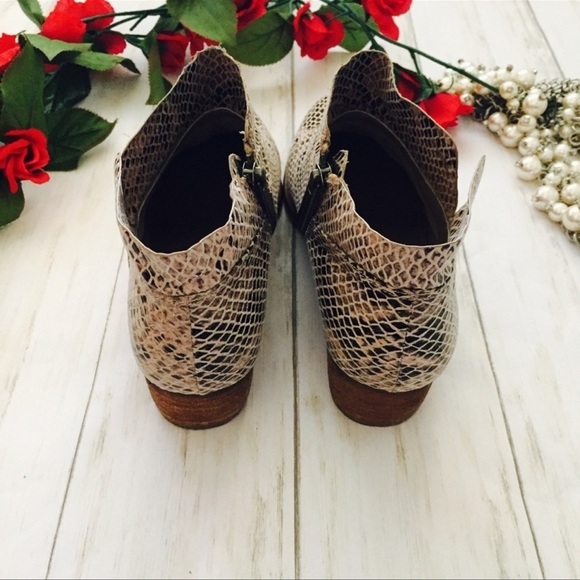 Gianni Bini Snake Skin Booties - Picture 3 of 6